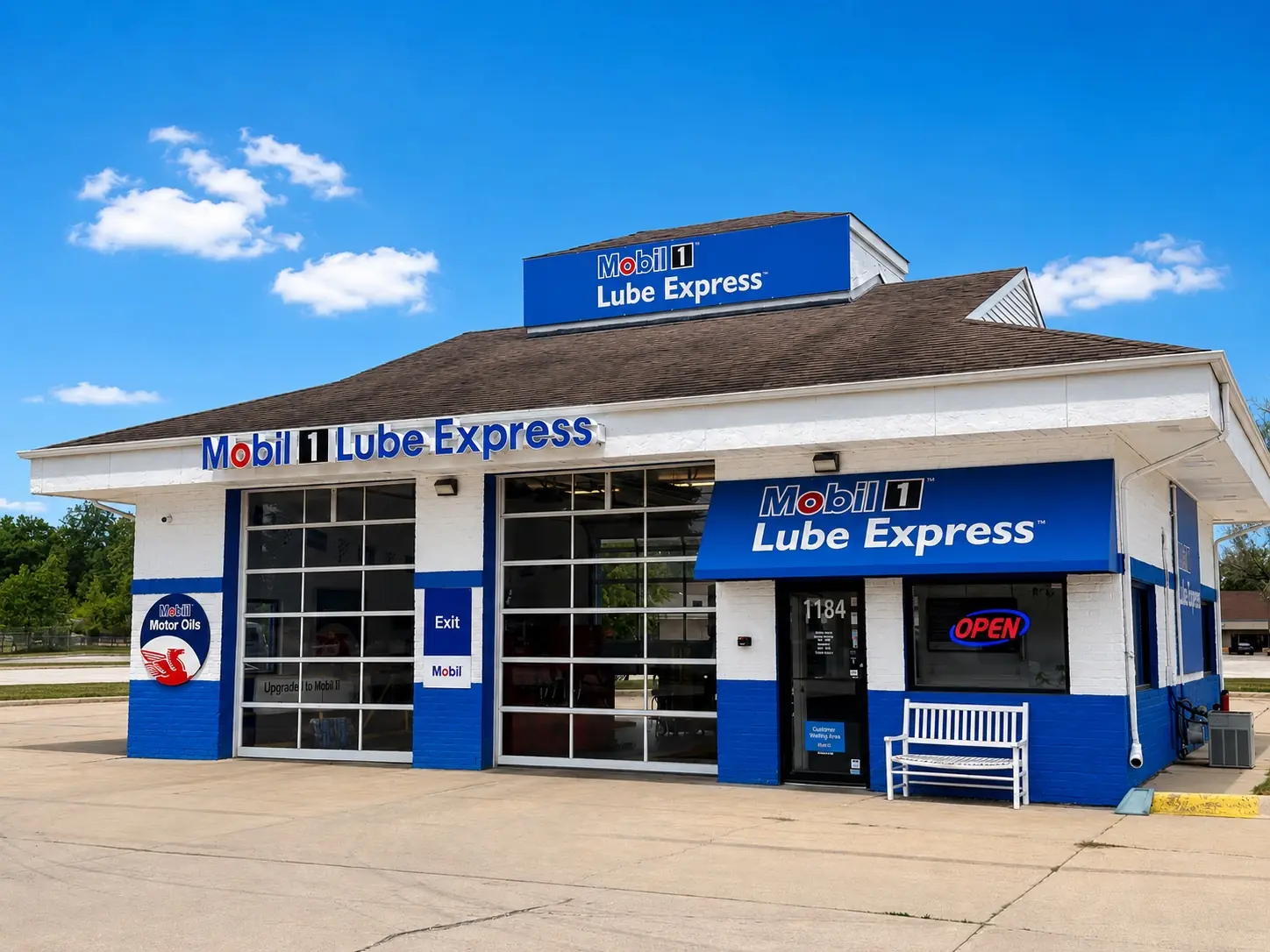 Front exterior of Mobil 1 Lube Express Of Marysville at 1184 Gratiot Boulevard